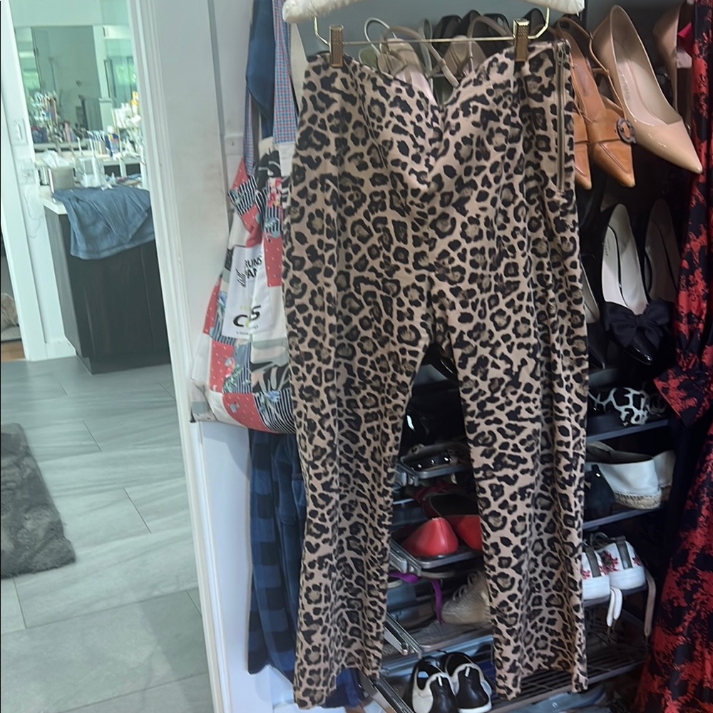 LOFT Animal Print Trousers 12